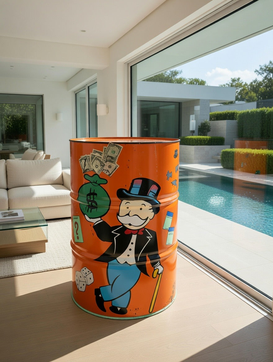 Bidon Pop Art Monopoly | Modèle UNIQUE