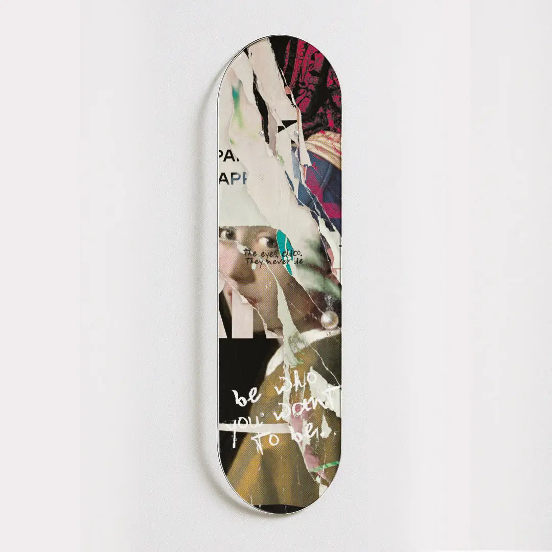 Skateboard Mural Collage "Pearl Chico"
