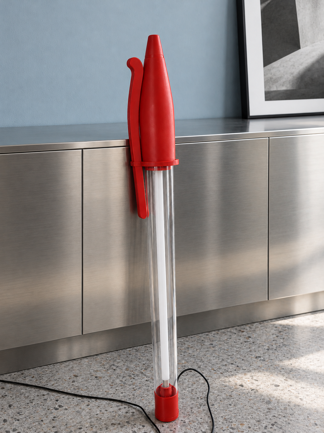 Lampe Stylo Géant Rouge  – Néon LED 140 cm