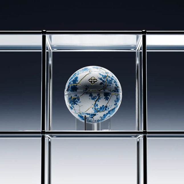 Ballon Design Kintsugi Bleu & Or – Édition Art Japonais – Comrade Berlin