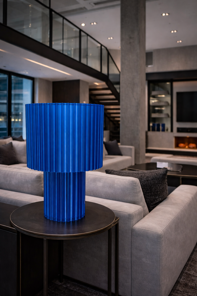 Lampe LOFT Translucide Bleu