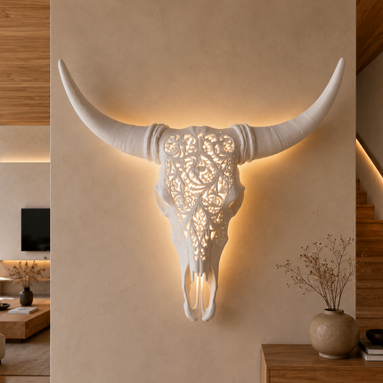 Tête de Buffle - Buffalo – Sculpture Murale