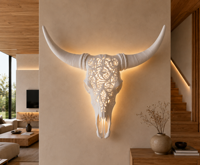 Tête de Buffle - Buffalo – Sculpture Murale