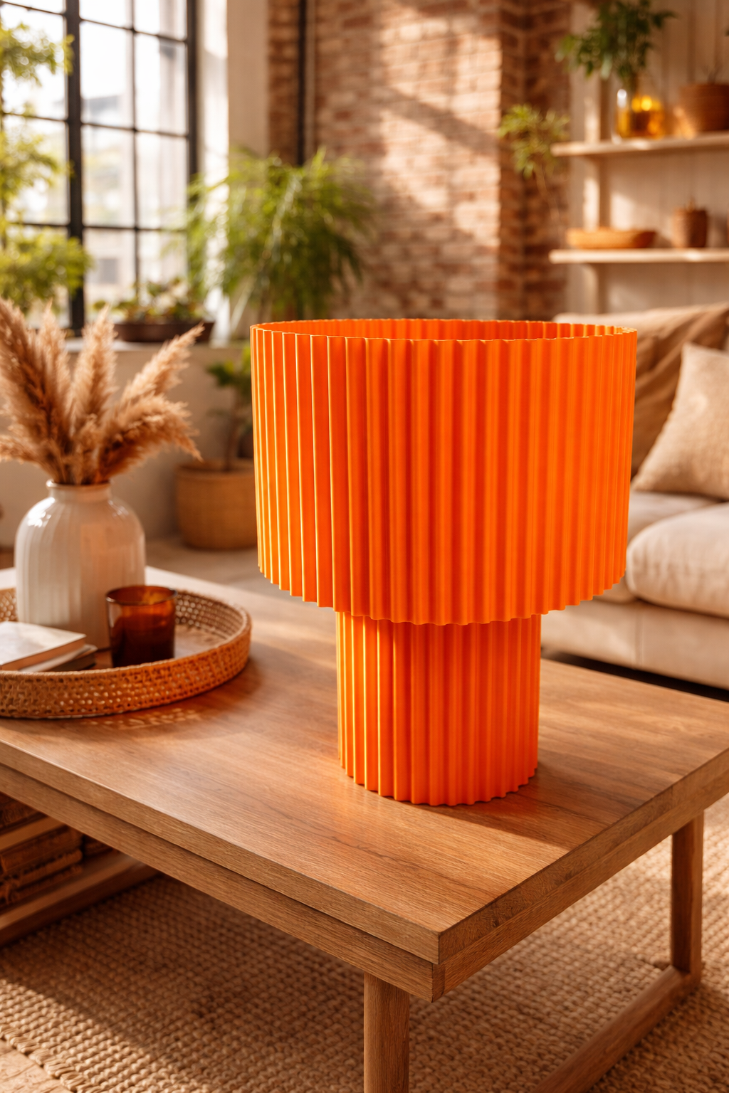 Lampe LOFT Translucide orange
