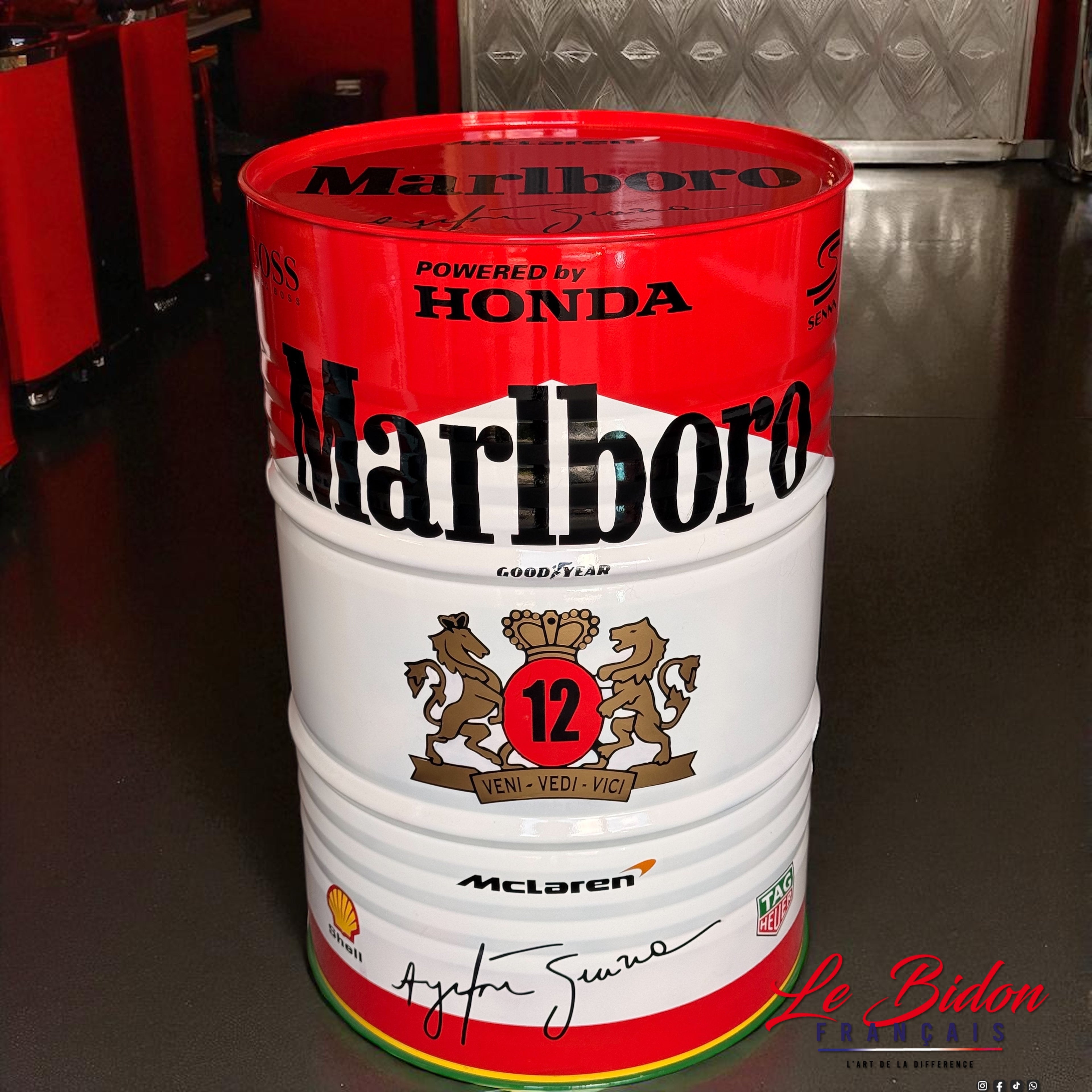 Bidon Ayrton Senna Marlboro Classic