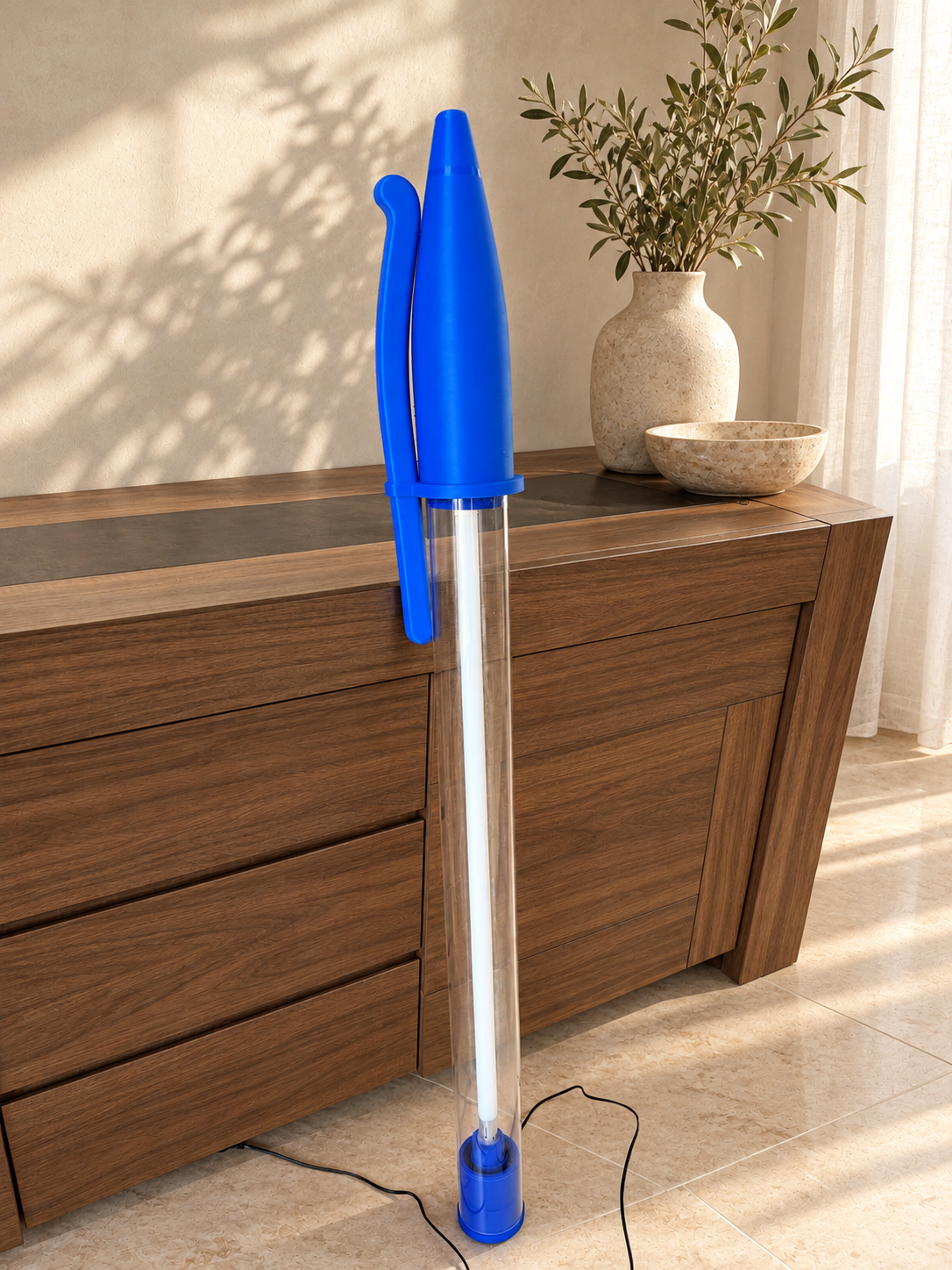 Lampe Stylo Géant Bleu  – Néon LED 140 cm