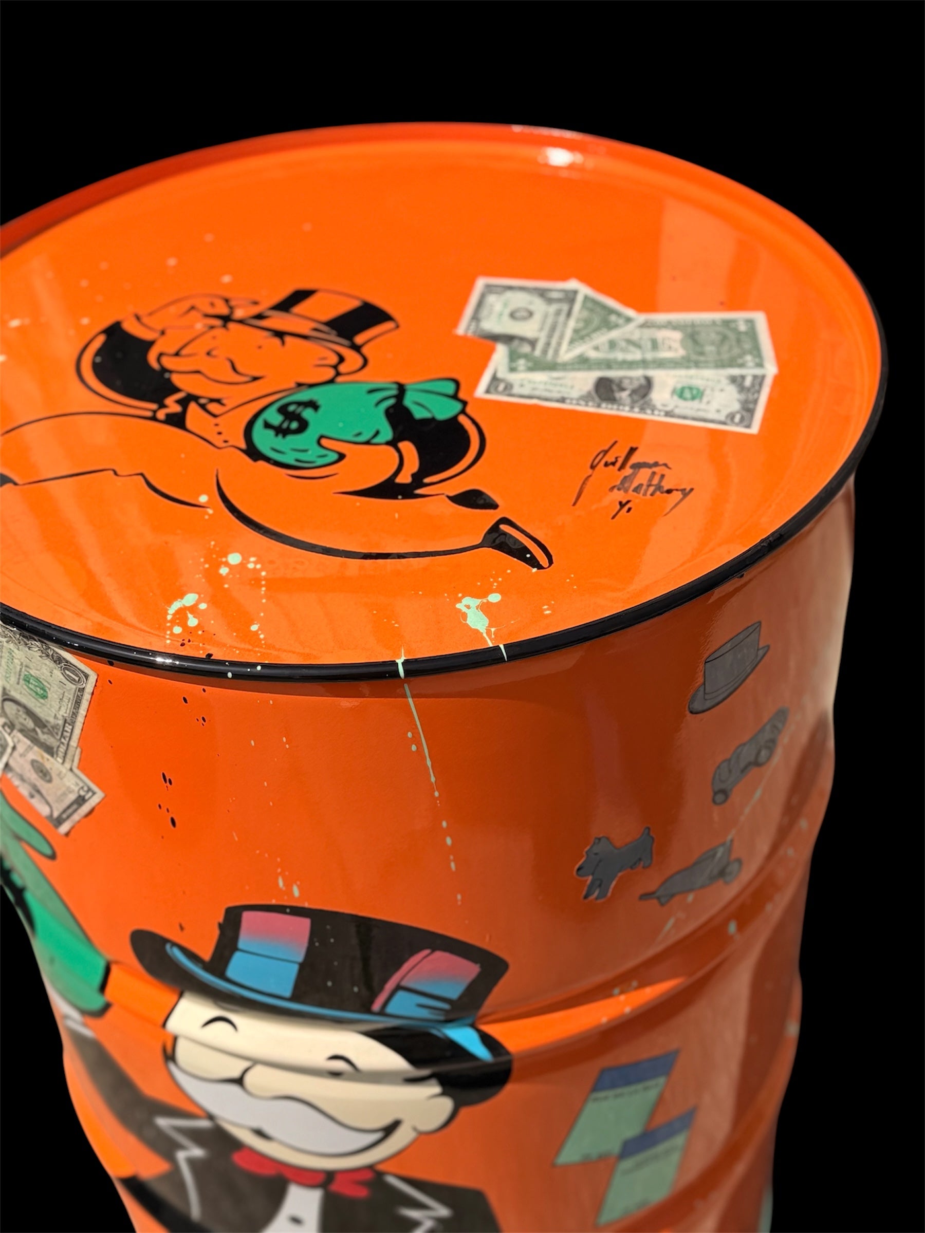Bidon Pop Art Monopoly | Modèle UNIQUE