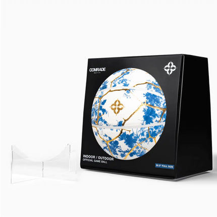 Ballon Design Kintsugi Bleu & Or – Édition Art Japonais – Comrade Berlin