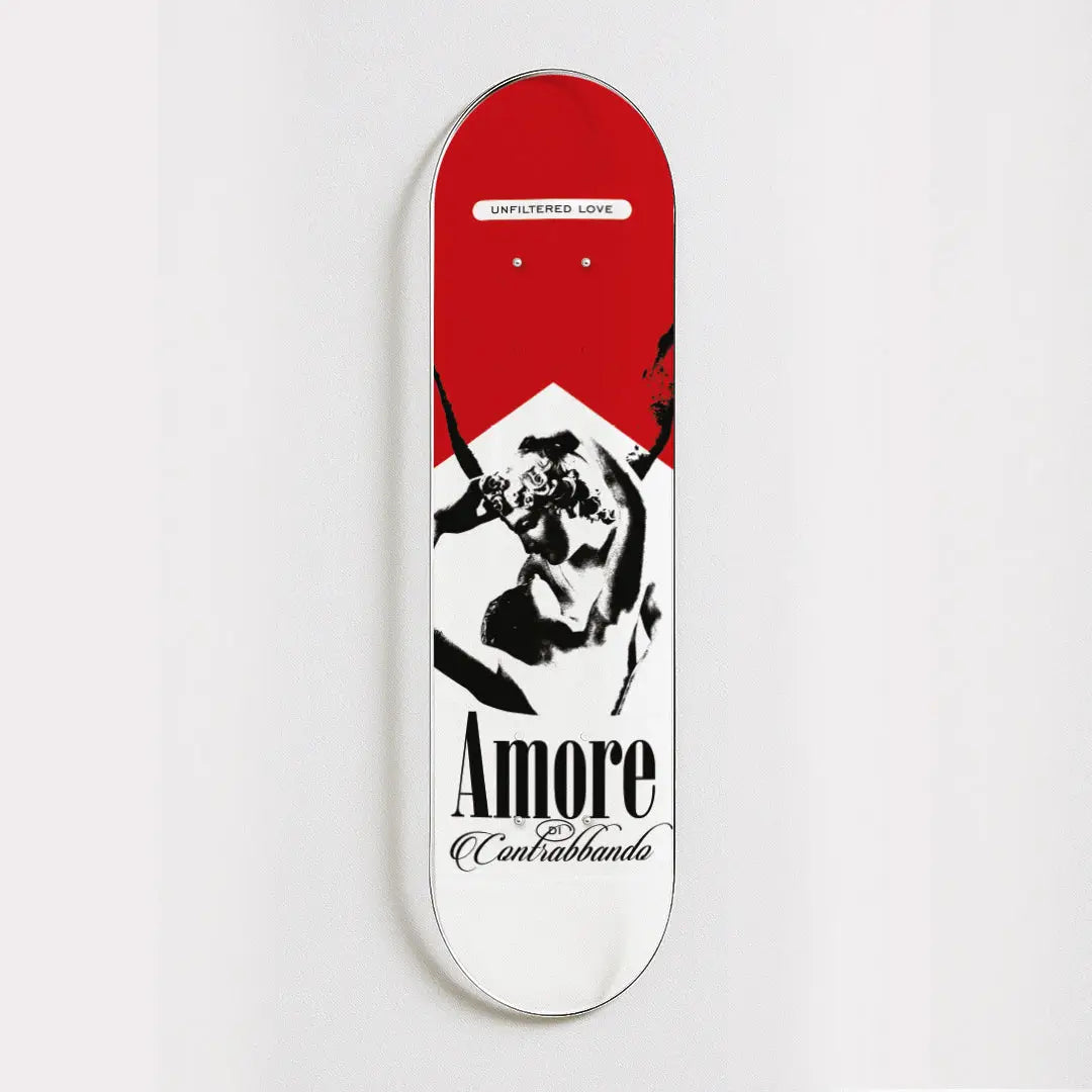 Skateboard Mural "Overthinking Will Kill You"