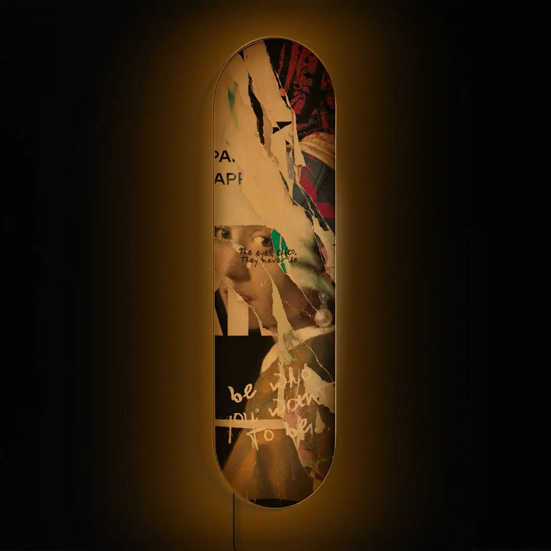 Skateboard Mural Collage "Pearl Chico"
